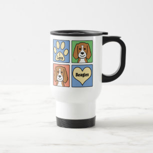 I Love Beagles Travel Mug