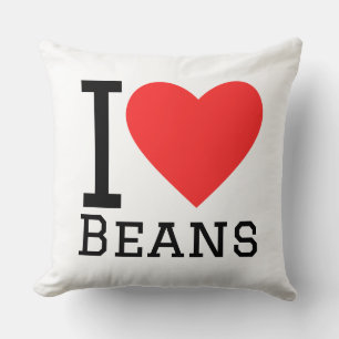 I love beans cushion