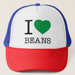 I LOVE BEANS TRUCKER HAT