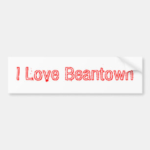 I Love Beantown Bumper Sticker