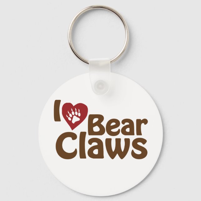 i love bear claws key ring (Front)