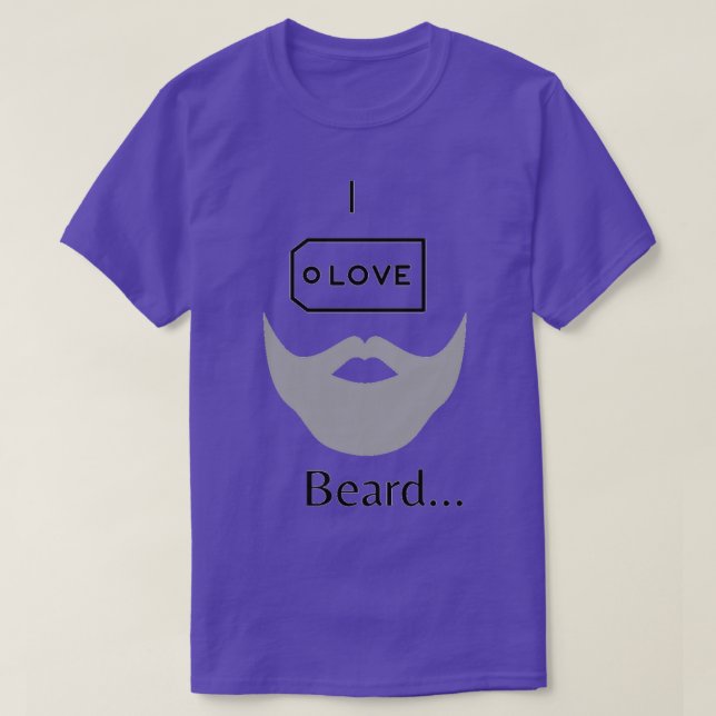 I love Beard 1 T-Shirt (Design Front)