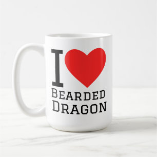 I love bearded dragon coffee mug