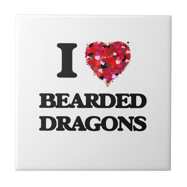 I love Bearded Dragons Tile (Front)