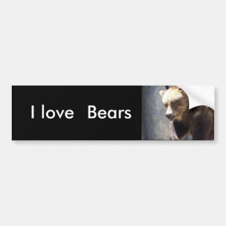 I love, Bears bumper sticker