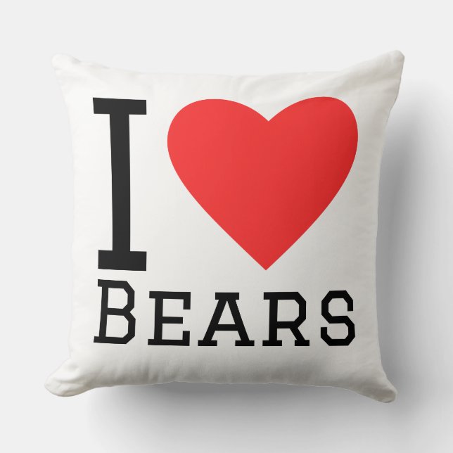 I love bears  cushion (Front)