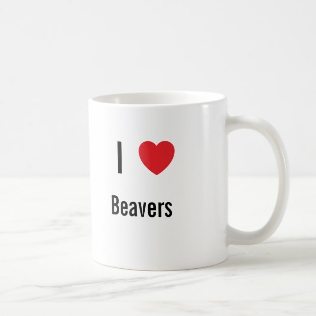 I love Beavers Coffee Mug (Right)