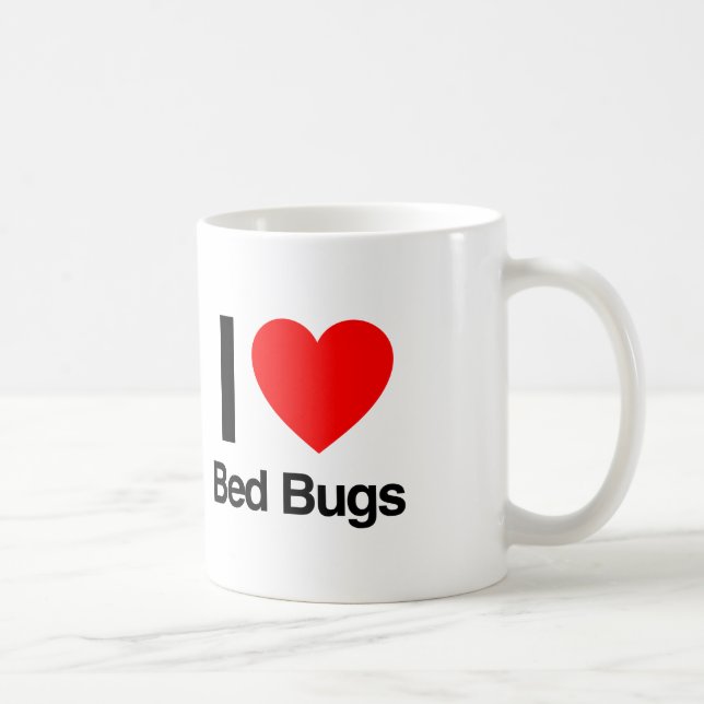 i love bed bugs coffee mug (Right)