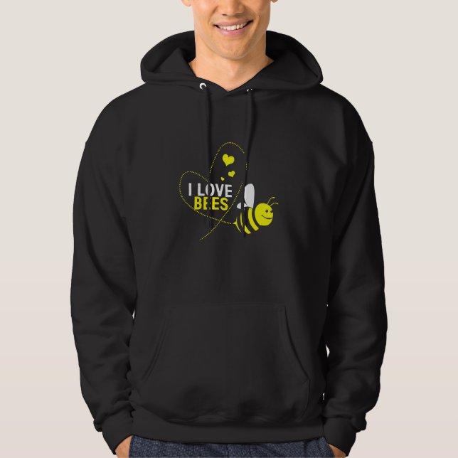 I Love Bee Hoodie (Front)