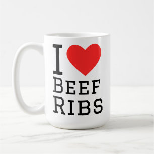 I love beef ribs coffee mug