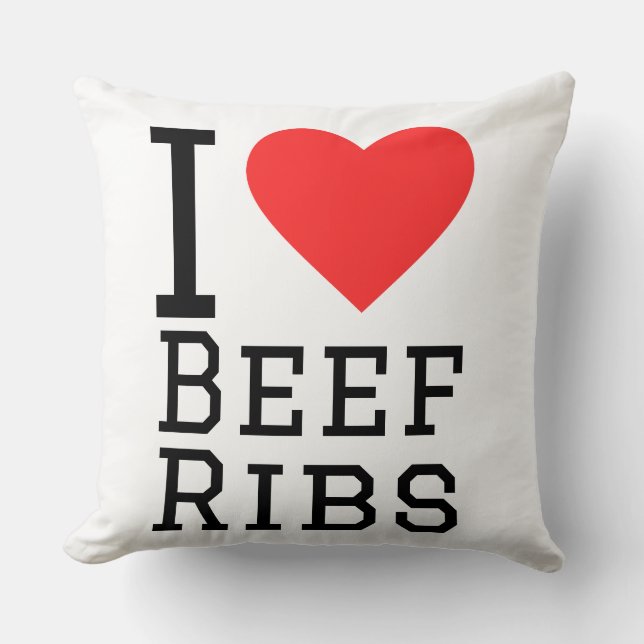 I love beef ribs  cushion (Front)