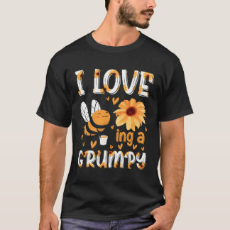 I Love Beeing Grumpy Family Beekeeper Farm Honey T-Shirt