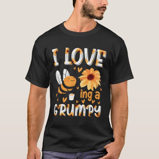 I Love Beeing Grumpy Family Beekeeper Farm Honey T-Shirt (Front)
