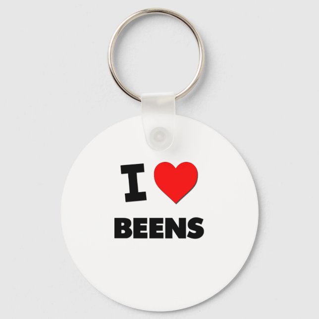I Love Beens Key Ring (Front)