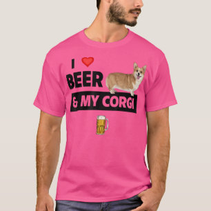 I Love Beer And My Corgi Mum Dad Pembroke Cardigan T-Shirt