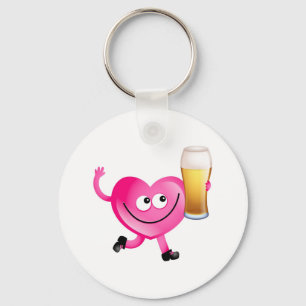 I Love Beer Key Ring