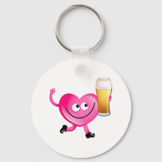 I Love Beer Key Ring