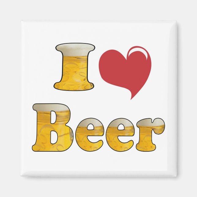 I Love Beer Magnet (Front)