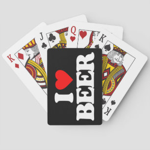 I LOVE BEER PLAYING CARDS