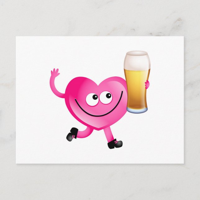 I Love Beer Postcard (Front)