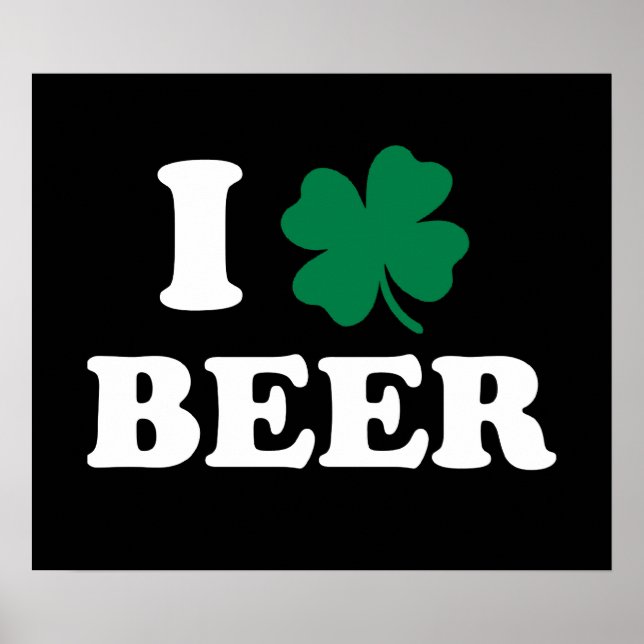 I Love Beer Poster (Front)