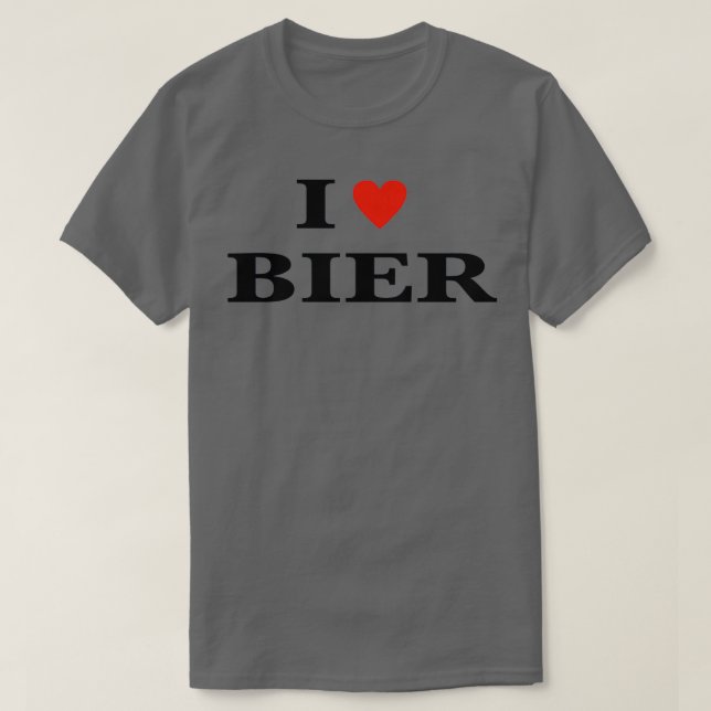 I LOVE BEER T-Shirt (Design Front)
