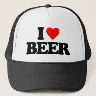 I LOVE BEER TRUCKER HAT