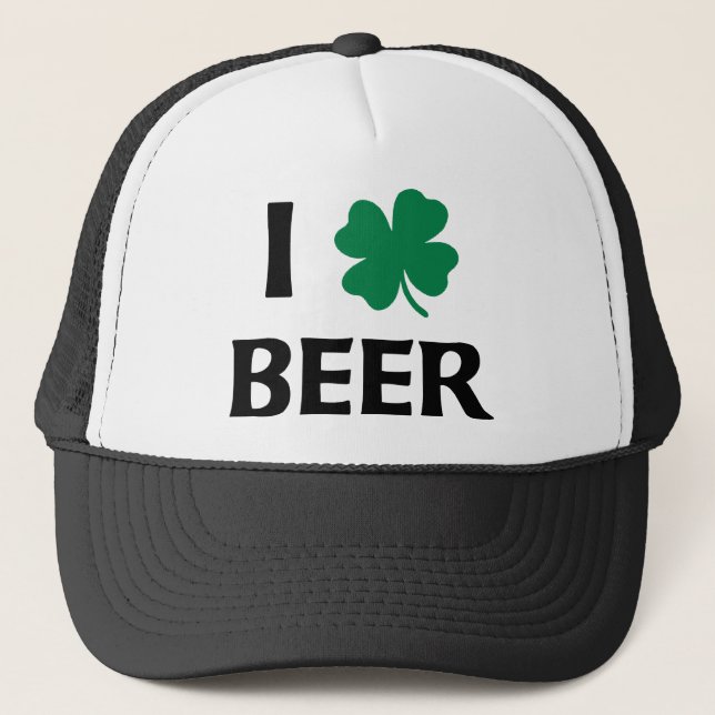 I Love Beer Trucker Hat (Front)