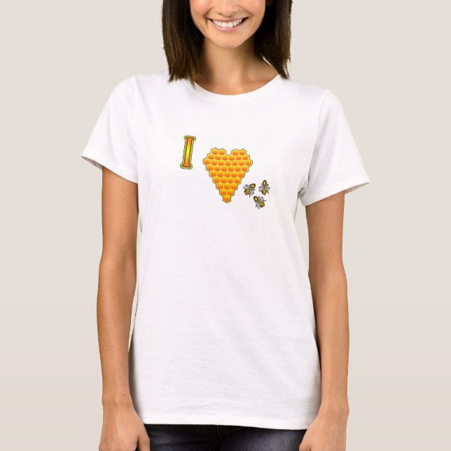 I Love Bees T-Shirt (Front)