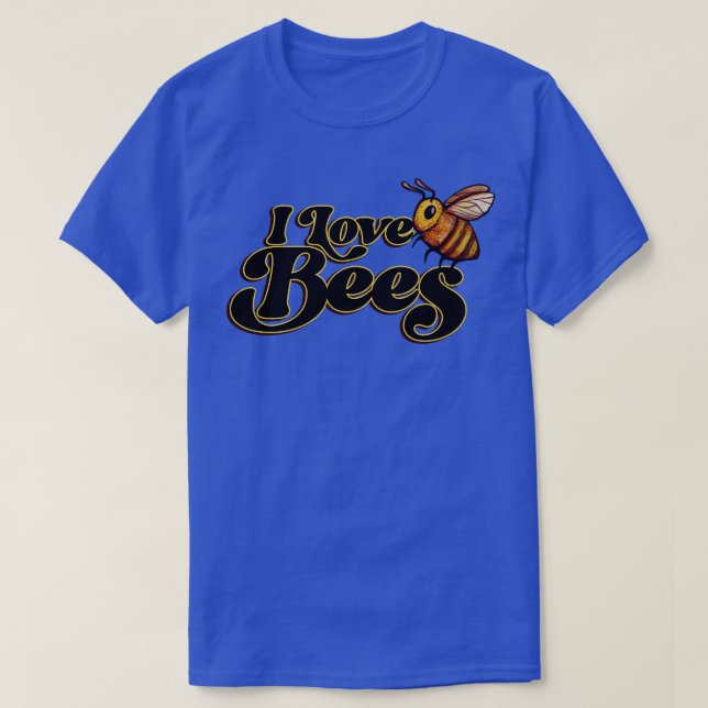 I Love Bees T-Shirt (Design Front)
