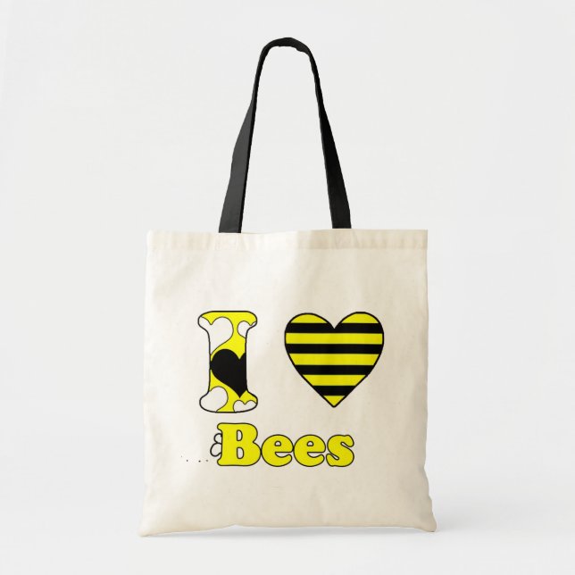 I love Bees Tote Bag (Front)