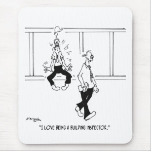 I Love Being a Building Inspector Mouse Mat