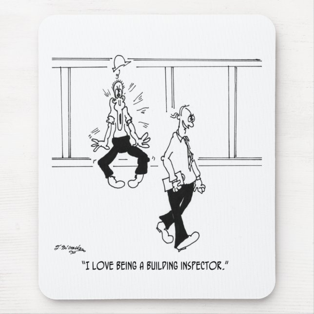 I Love Being a Building Inspector Mouse Mat (Front)
