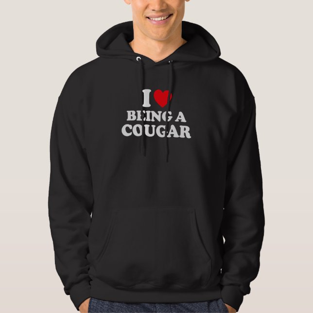 I Love Being A Cougar Shirt I Heart Being A Cougar (Front)