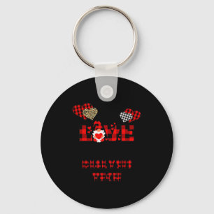 I Love Being A Dialysis Tech Flannel Gift Valentin Key Ring