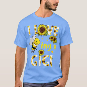 I Love Being A Gigi Sunflower Bee Mothers Day T-Shirt
