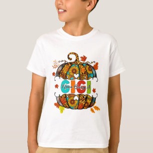 I Love Being A Gigi Thanksgiving Pumpkin Autumn Fa T-Shirt