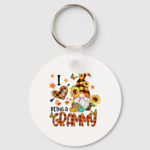I Love Being A Grammy Fall Gnome Autumn Thanksgivi Key Ring