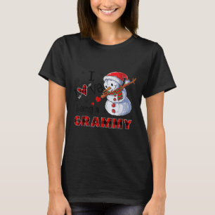 I Love Being A Grammy Snowman Dab Christmas 2020  T-Shirt