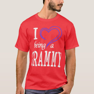 I Love Being A Grammy With Heart For Grandma T T-Shirt