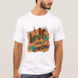 I Love Being A Grandma Leopard Happy Mother's Day T-Shirt