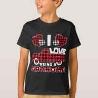 I Love Being A Grandma Red Truck With Heart Valent