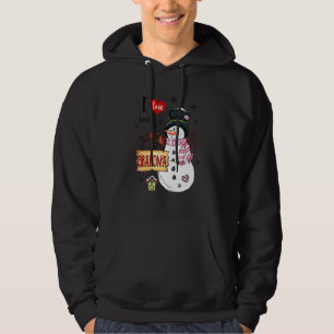 I Love Being A Grandma Snowman Christmas Funny Xma Hoodie
