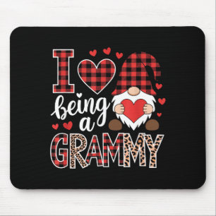 I Love Being A Granmmy Gnome Matching Family Valen Mouse Mat