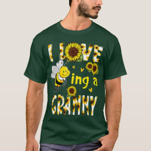 I Love Being A Granny Sunflower Bee Mothers Day T-Shirt