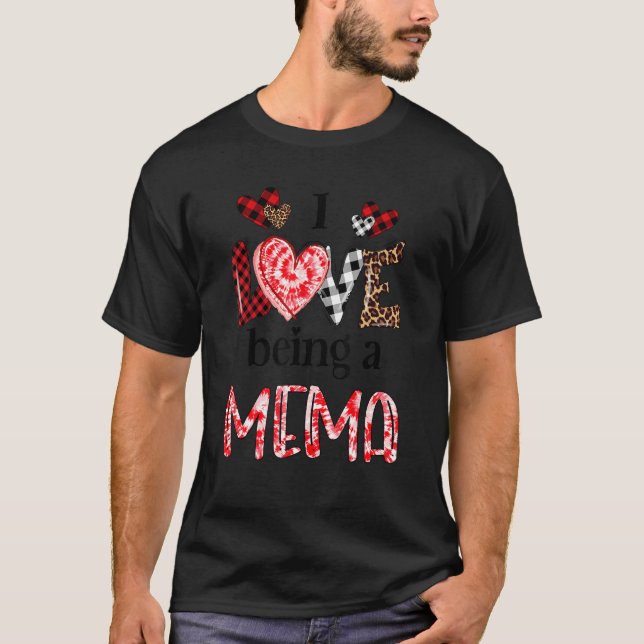 I Love Being A Mema Leopard Happy Mother's Day T-Shirt (Front)