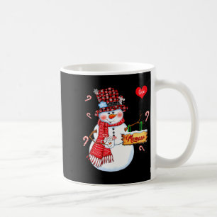 I Love Being A Memaw Snowman Xmas Happy New Merry  Coffee Mug