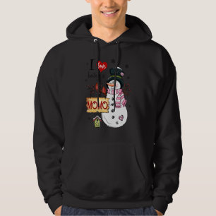 I Love Being A Momo Snowman Christmas Xmas 1 Hoodie