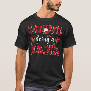 I Love Being A Nana Gnome Valentine's Day T-Shirt
