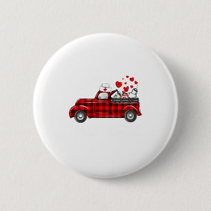 I Love Being A Nicu Nurse Valentine Buffalo Plaid  6 Cm Round Badge